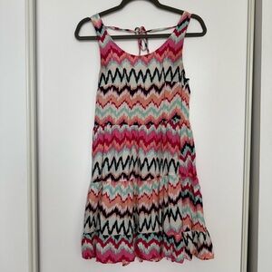 Colorful Zigzag Pattern Summer Dress